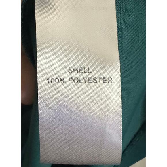 ANNA CATE Pacific Green Kylie Layered Peplum Bell Sleeve Dress - Sz Medium - Picture 6 of 6